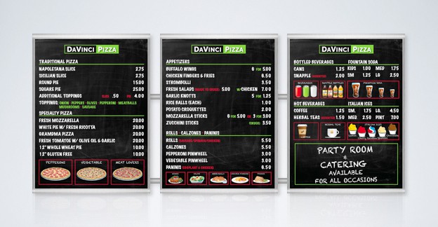 Indoor Menu Boards