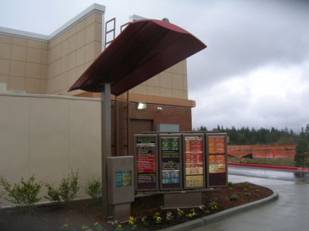 drive thru menu board canopies