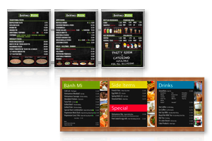 magnetic indoor menu boards