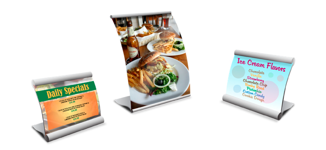 menu board counter displays